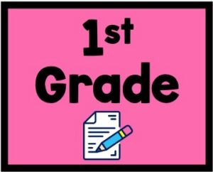 1st grade writing button 2026