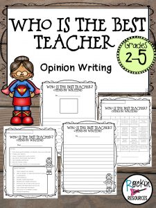 favorite teacher opinion writing