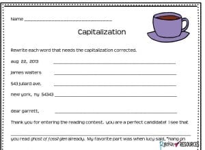 Do your students need help learning rules for capitalization and symbols for proofreading in their writing? This post will review basic capitalization rules needed for an upper elementary curriculum, provide ideas for teaching them, and symbols when proofreading. The writing mini lesson is part of a series of lessons designed for instructional scaffolding in writer's workshop. It is part of the CUPS (Capitalization, Usage, Punctuation, Spelling) for editing acronym where C stands for Capitalization. Read on for ideas!