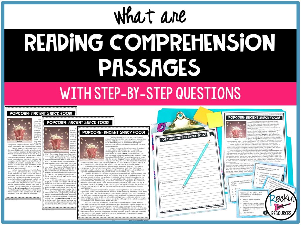 What Are Reading Comprehension Passages with Step-by-Step Questions ...
