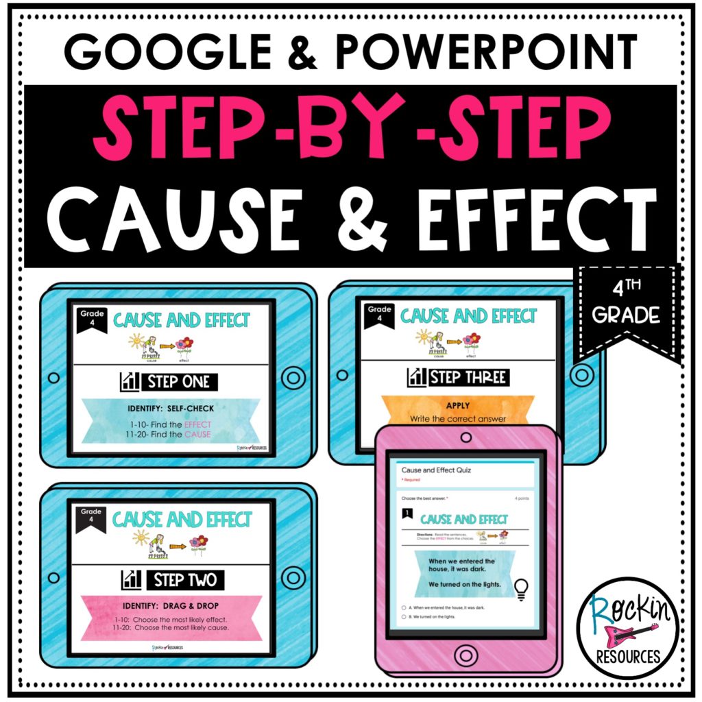 Digital Step-by-Step Cause and Effect Practice - Rockin Resources