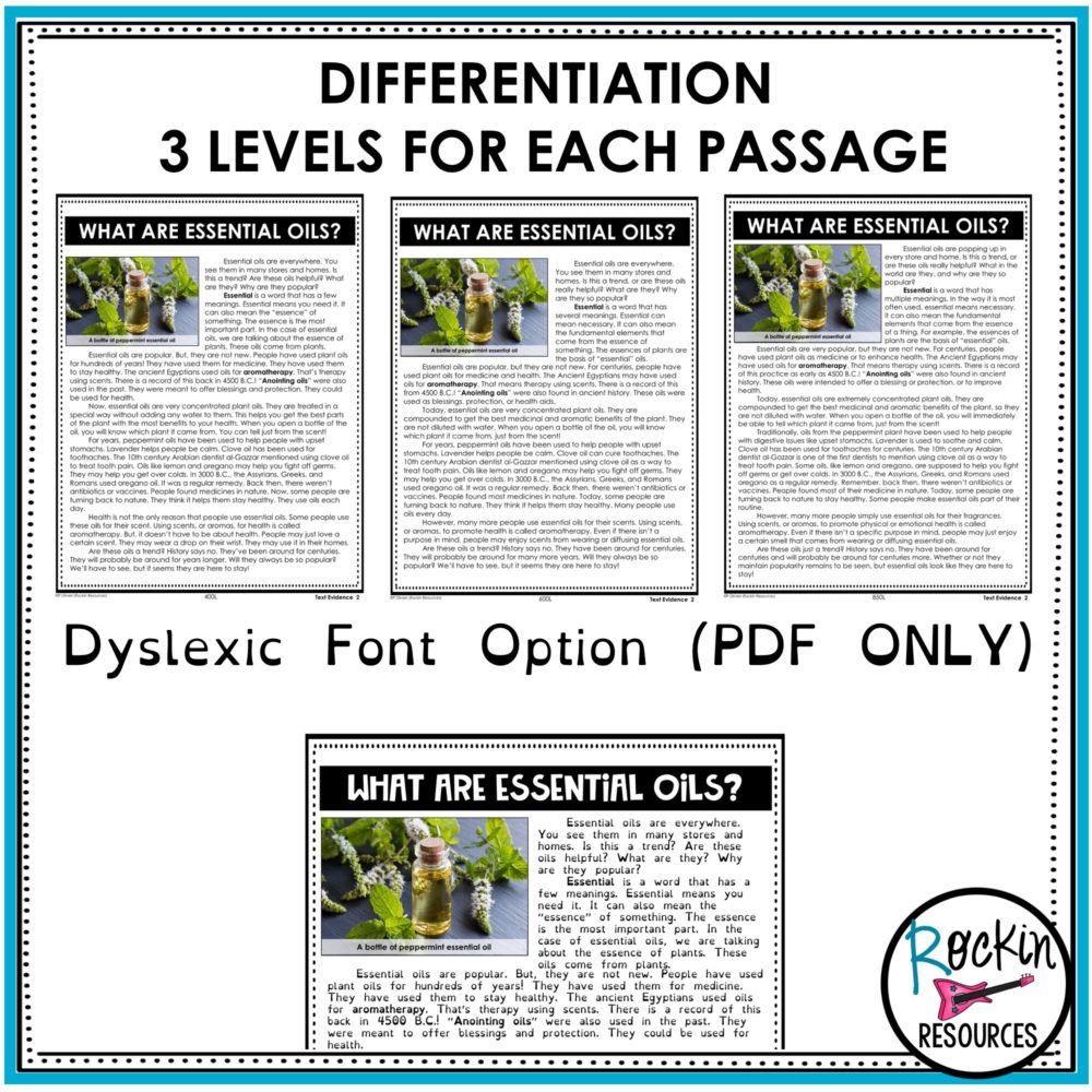 3rd Grade Informational Reading Comprehension Passages - Rockin Resources