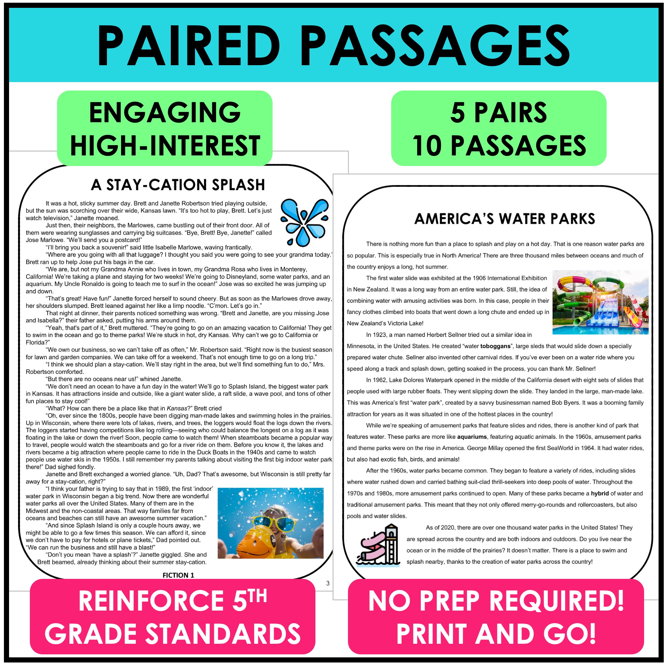 5TH GRADE REVIEW | END OF YEAR REVIEW | TEST PREP | SUMMER SLIDE - Image 2