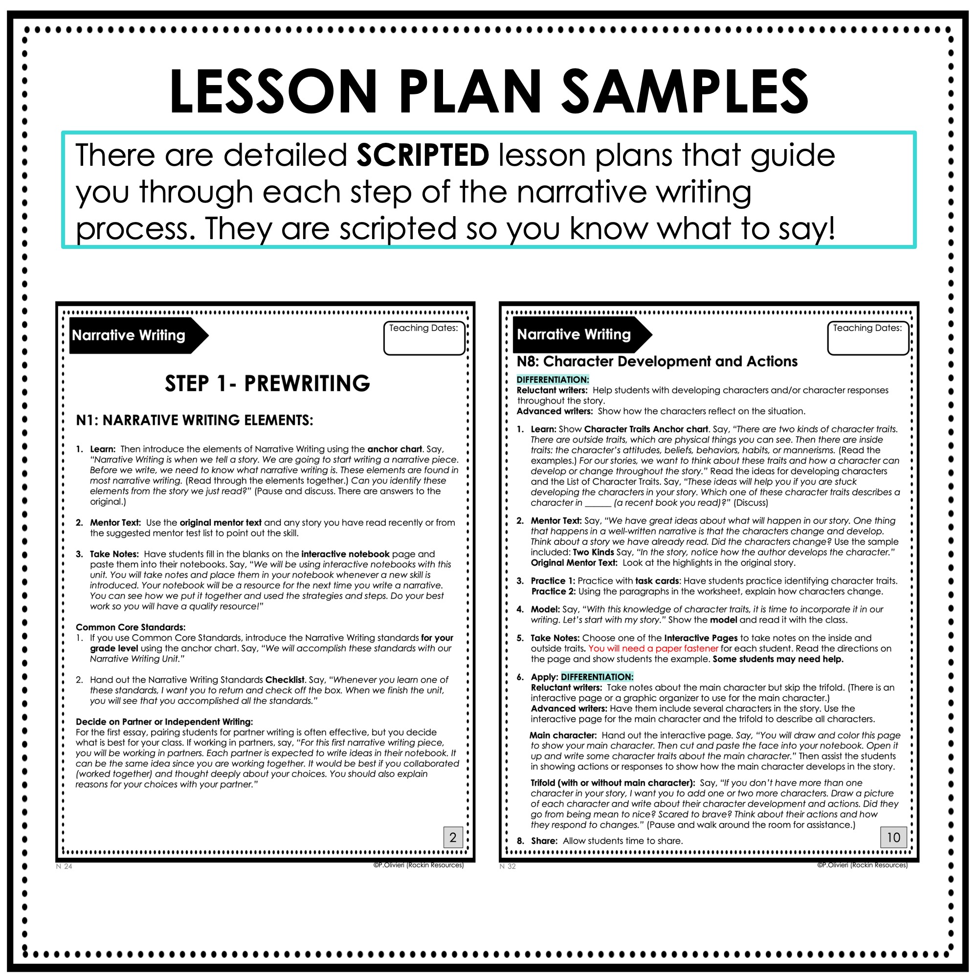 7th Grade Printable Narrative Writing Unit - Image 3