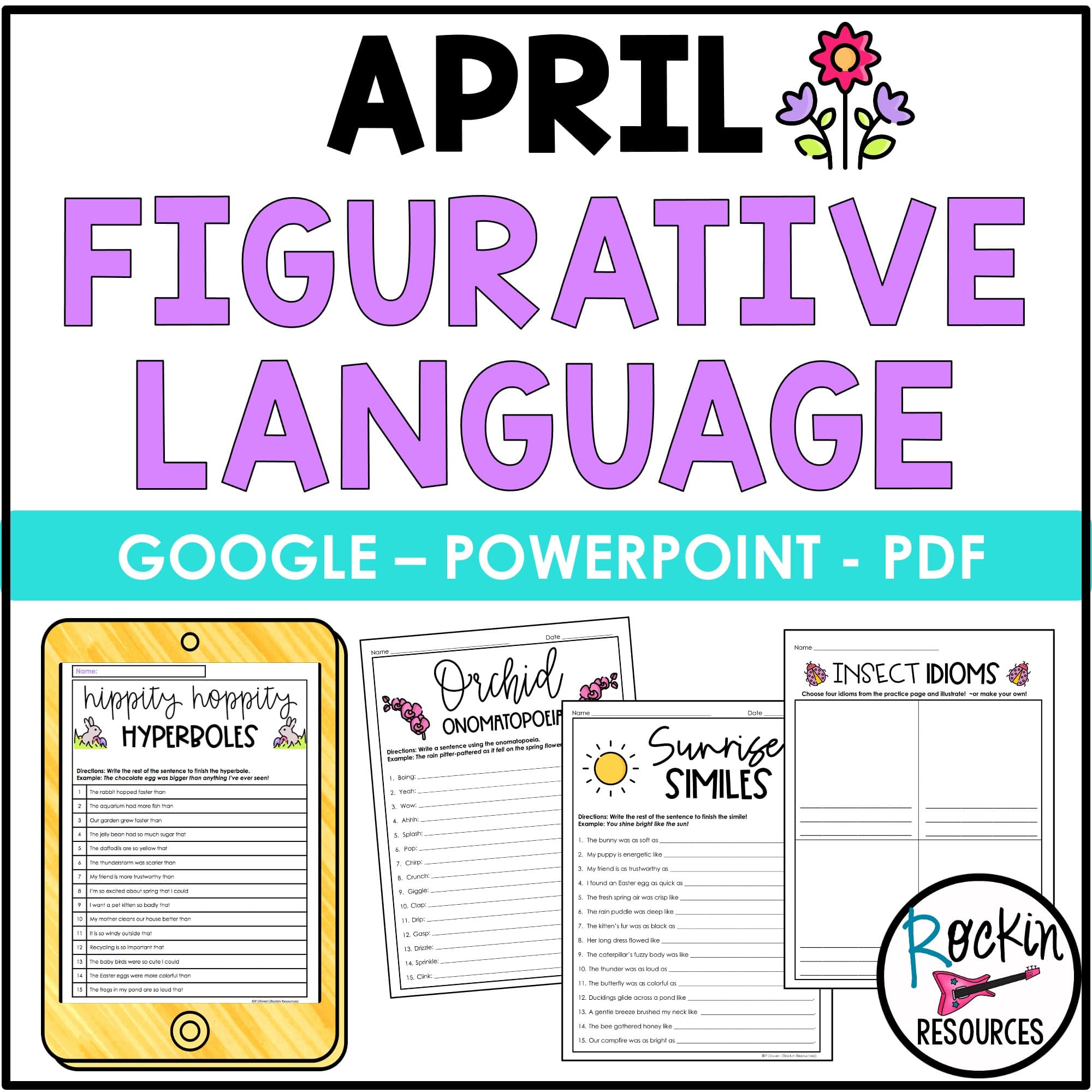 Monthly Themed Figurative Language Practice – Figurative Language – Holiday Figurative Language - Image 7