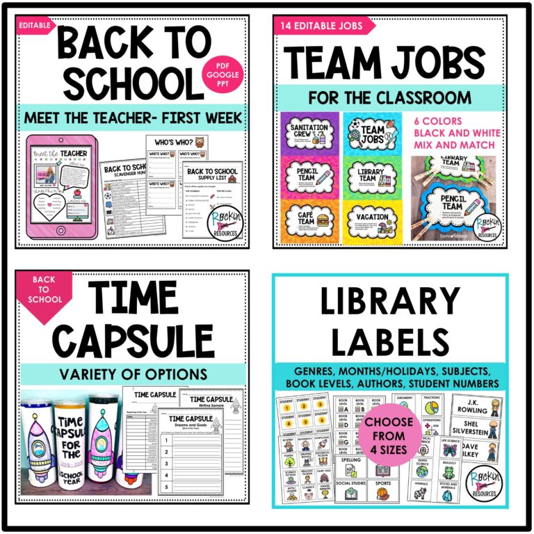 Ultimate Back to School Bundle | First Week of School - Rockin Resources