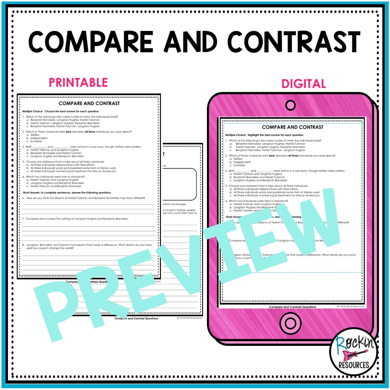 Black History Biographies and Questions - Image 4