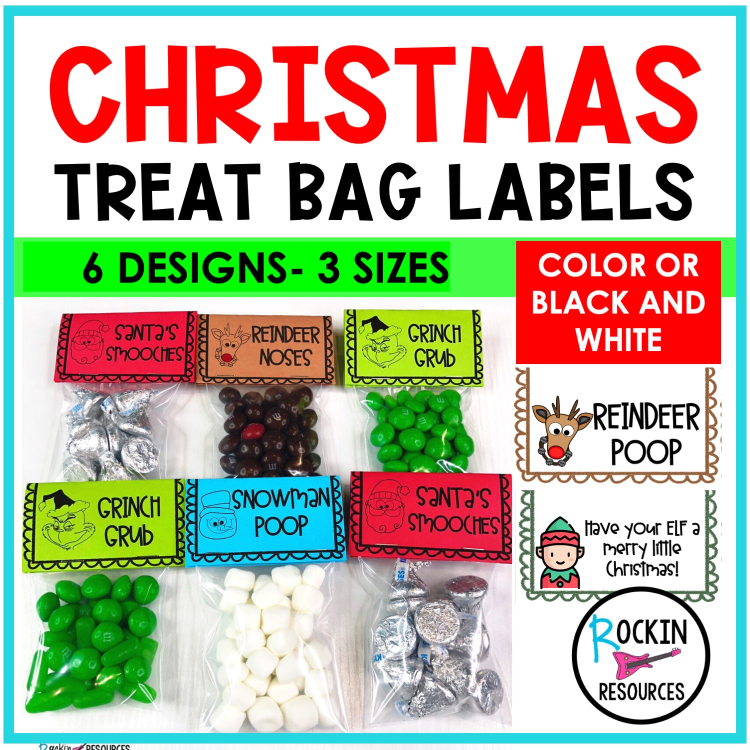 Christmas Treat Bag Labels