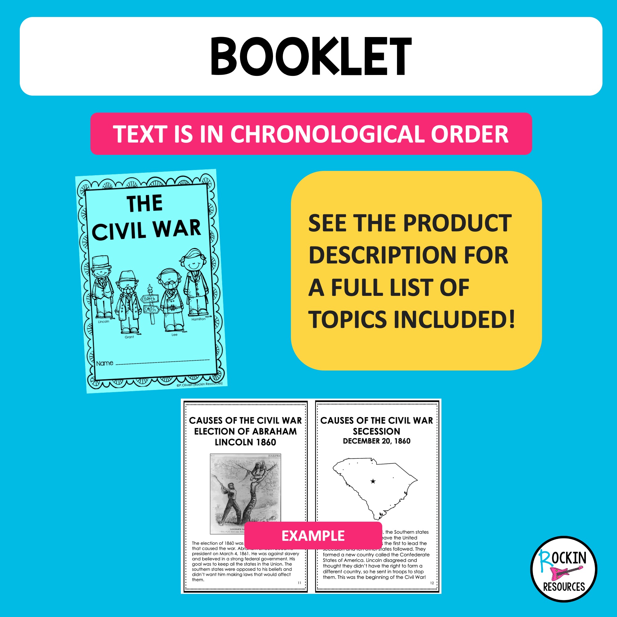 Civil War Informational Text Booklet - Image 2
