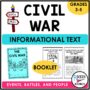 Civil War Informational Text Booklet - Rockin Resources