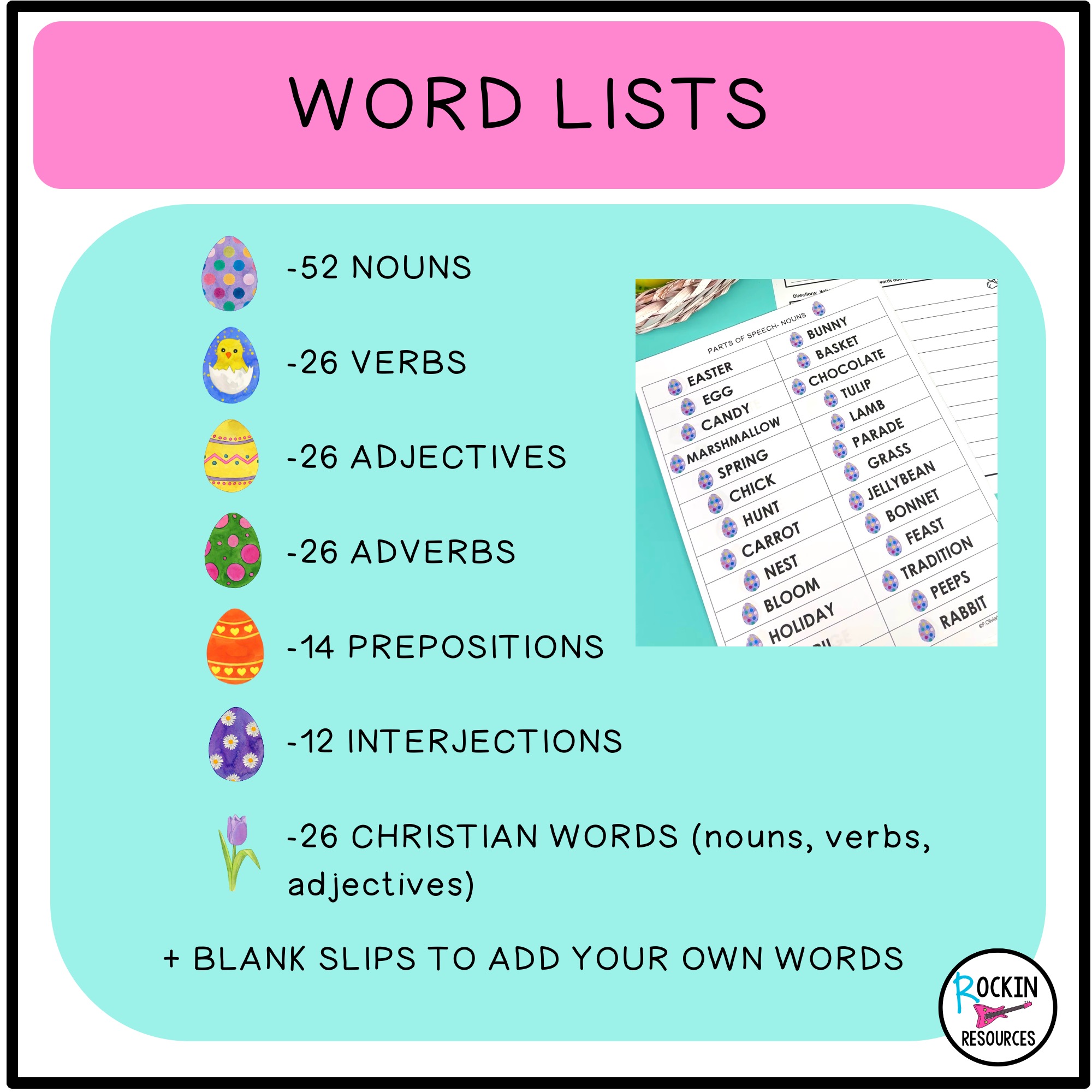 Easter Egg Literacy Hunt | Easter Center Activity | Sentence Building - Image 3