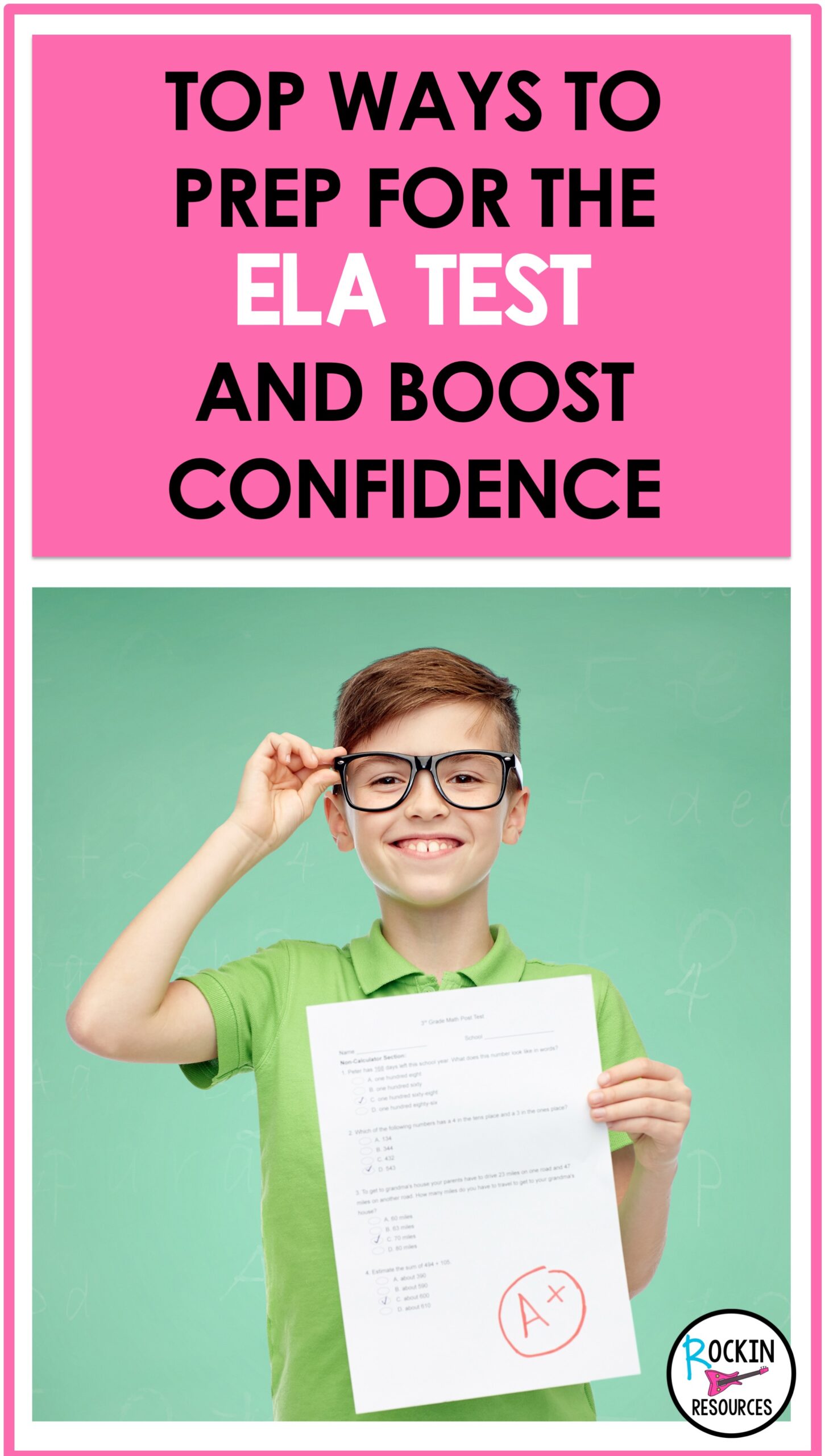 ELA TESTING TIPS PIN