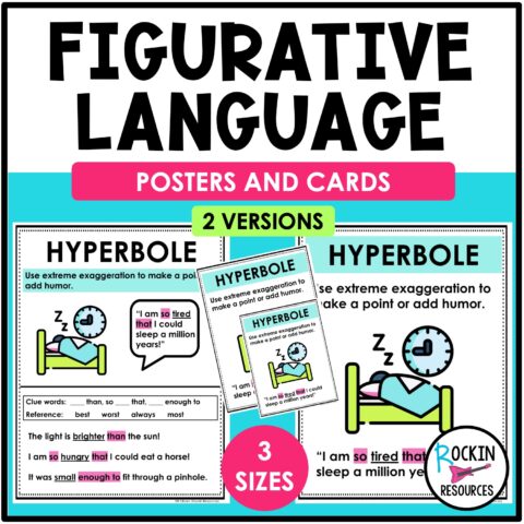 Figurative Language Posters and Cards - Rockin Resources