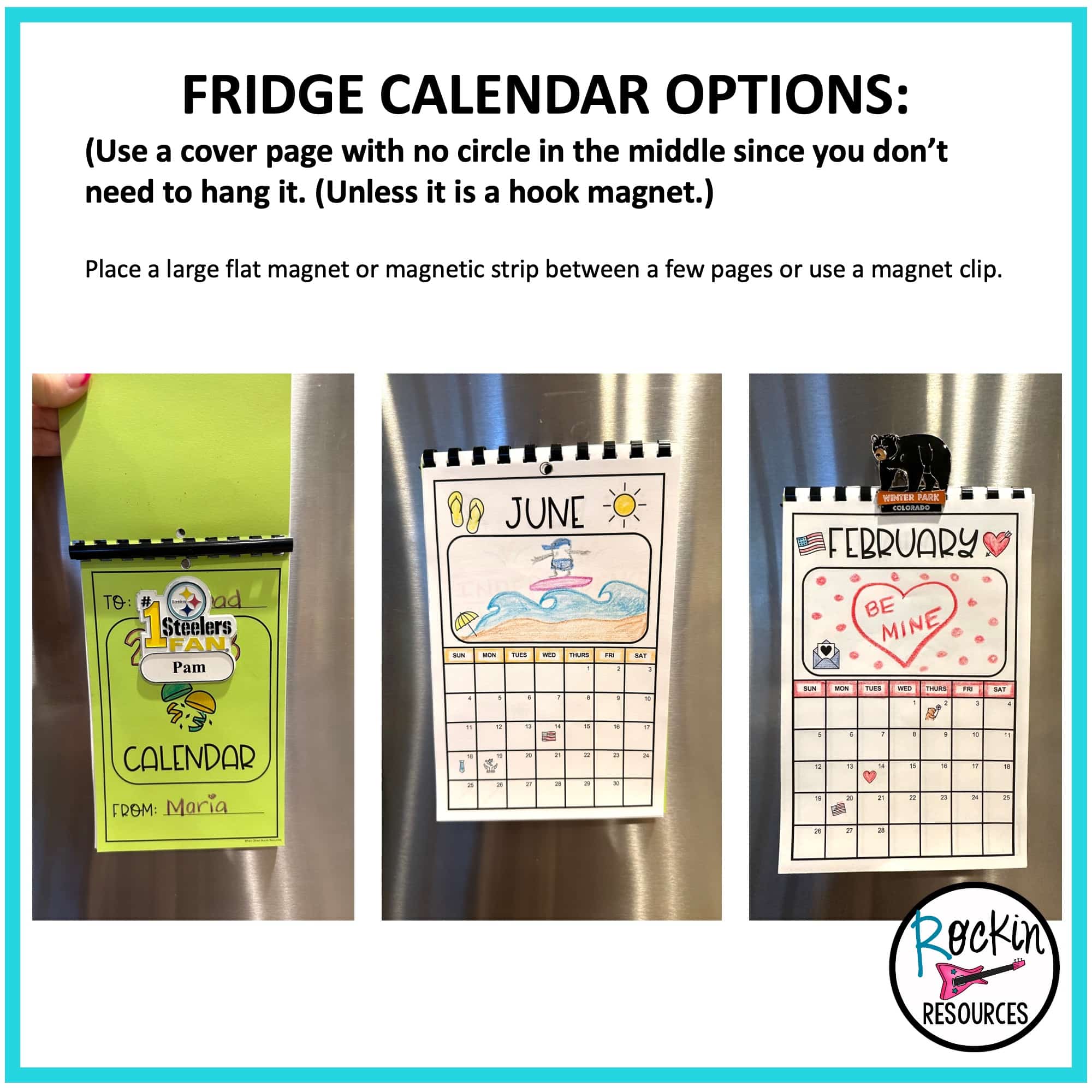 2026 CALENDAR - CALENDAR CRAFT - FRIDGE CALENDAR - DESK CALENDAR - Image 3