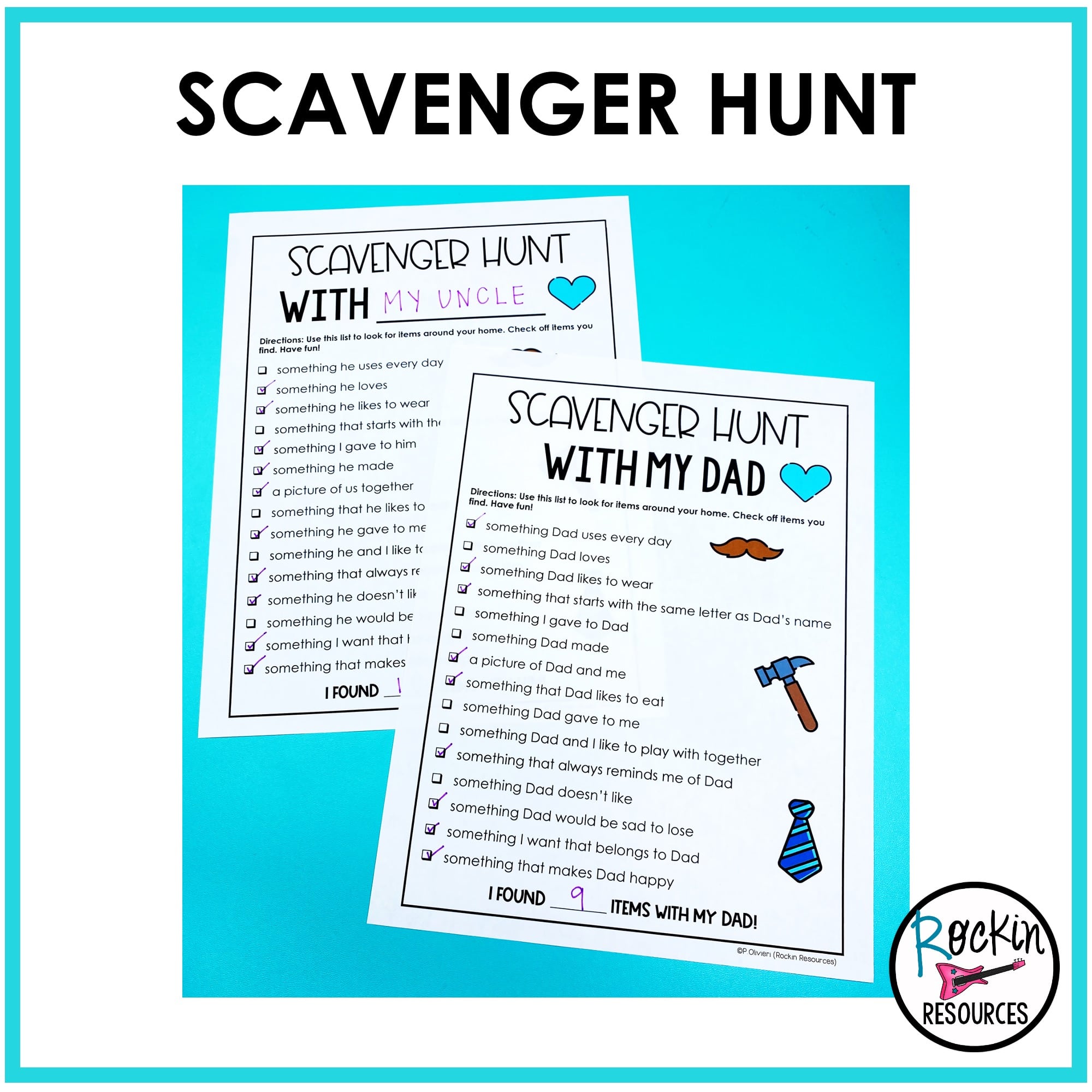 Father’s Day Activities | Father’s Day Craft | Father’s Day Booklet | Bundle - Image 7