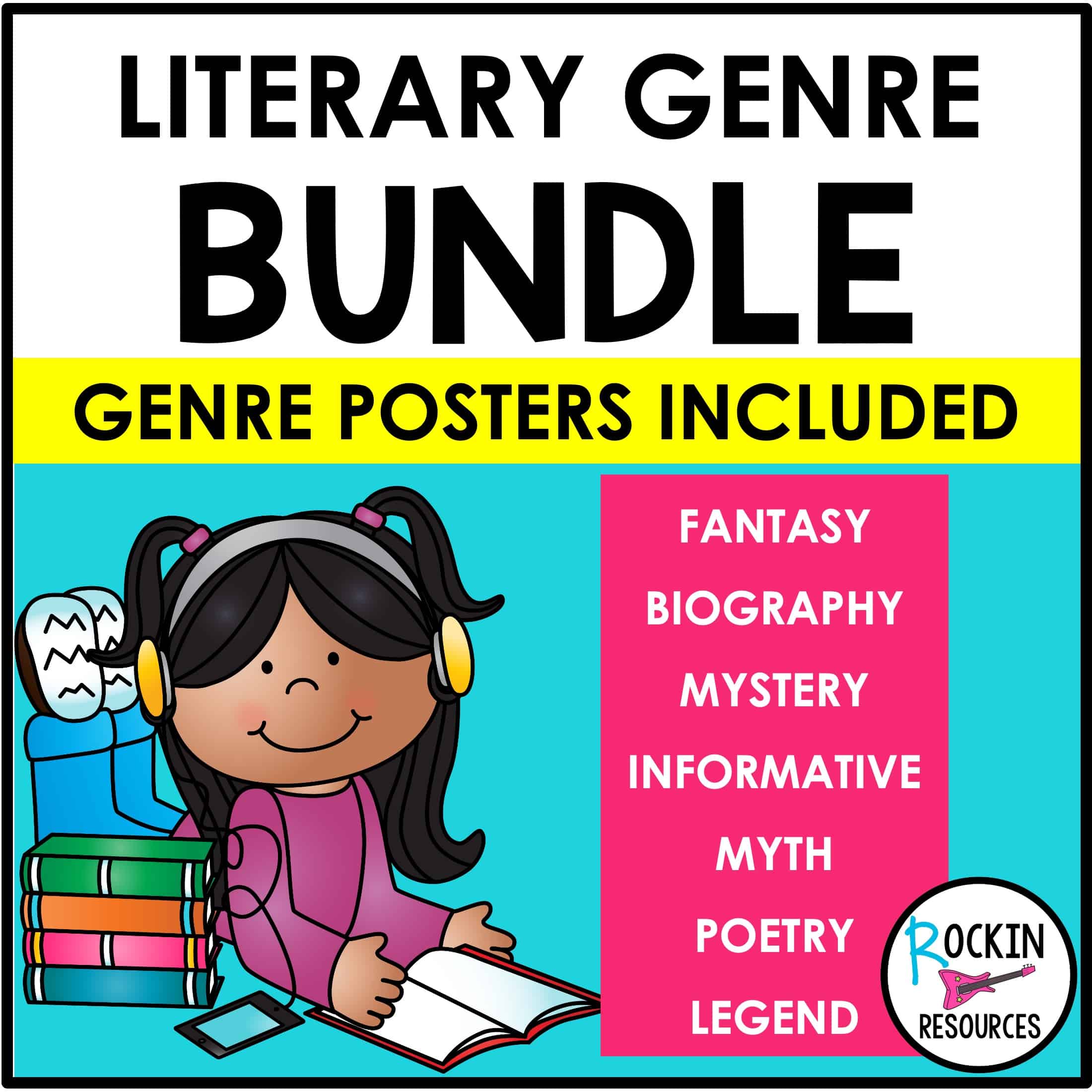 LITERARY GENRES Bundle - Mystery Genre - Fairy Tale Genre - Biographies - Poetry