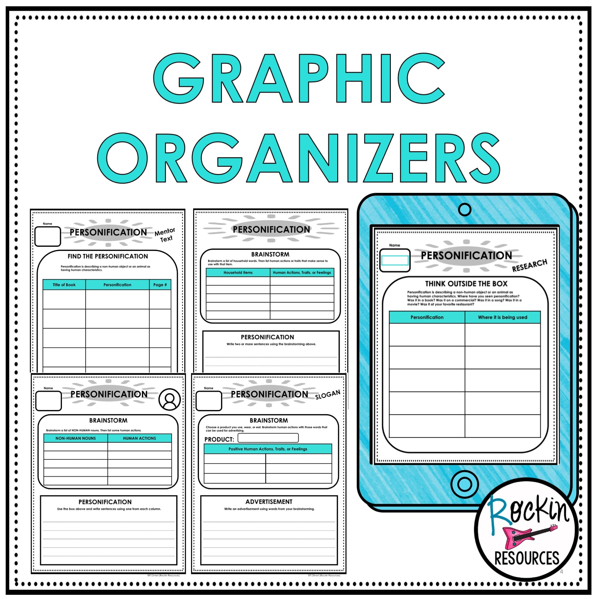 PERSONIFICATION | FIGURATIVE LANGUAGE | DIGITAL AND PRINTABLE - Image 4