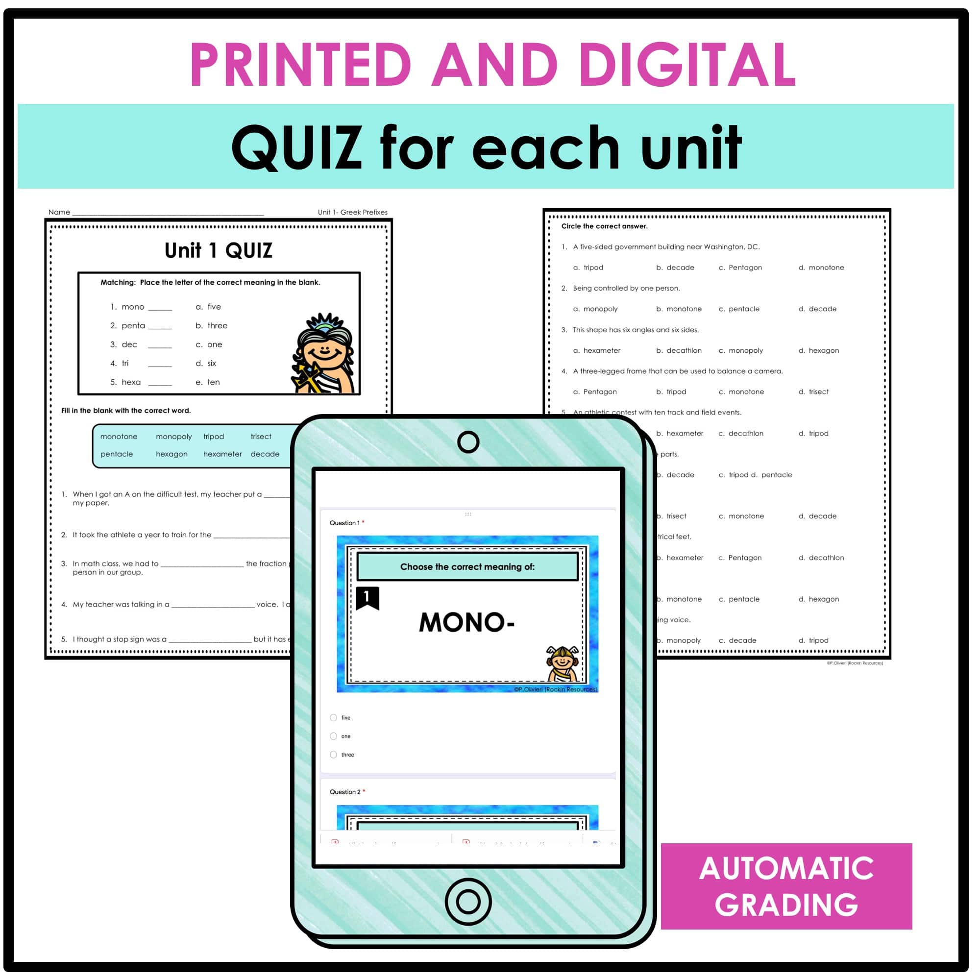 Greek and Latin Roots- Study Units for Prefixes and Suffixes - Image 6