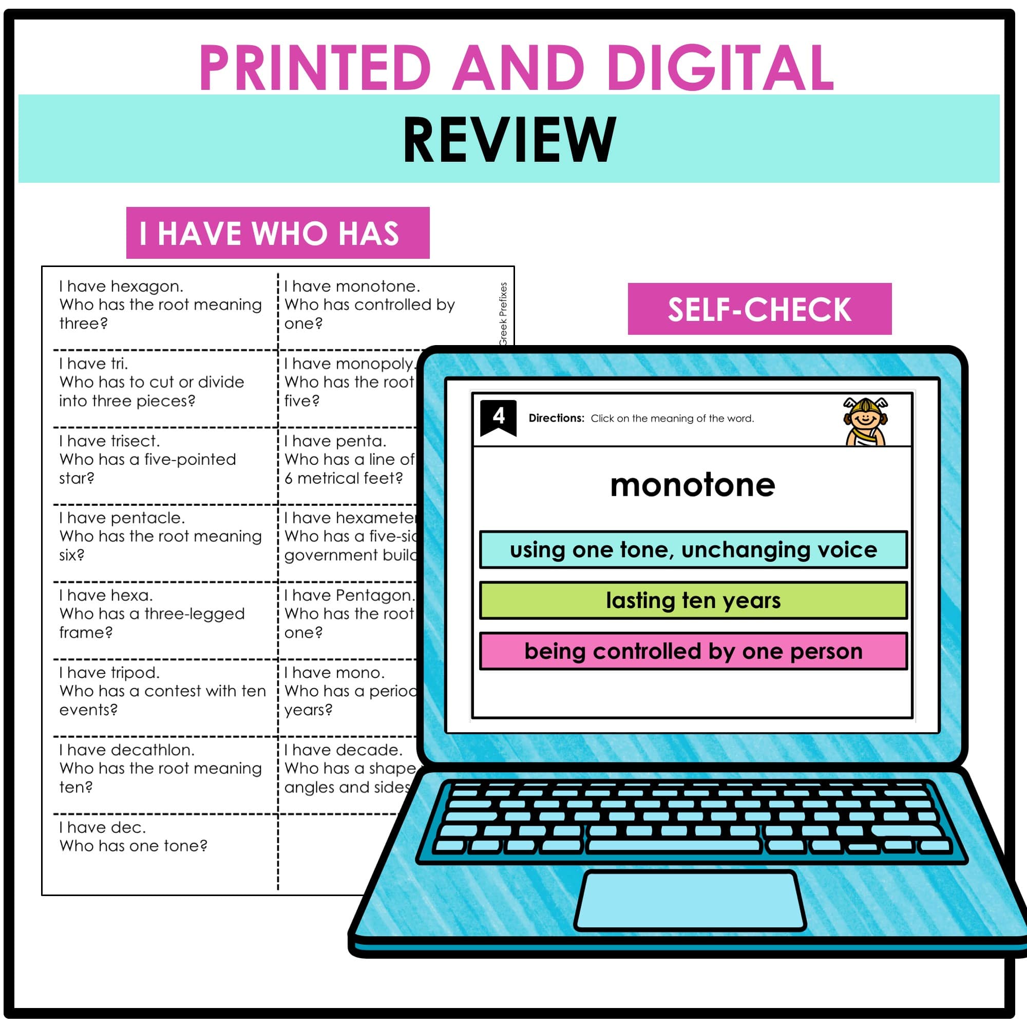 Greek and Latin Roots- Study Units for Prefixes and Suffixes - Image 7