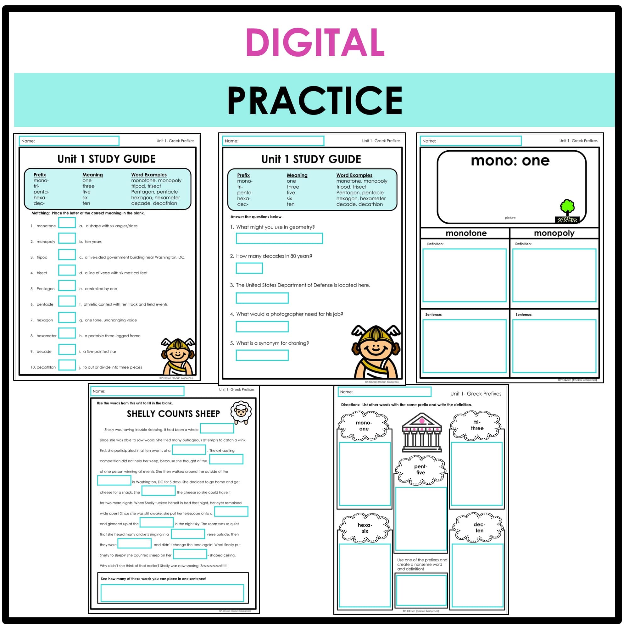Greek and Latin Roots- Study Units for Prefixes and Suffixes - Image 4