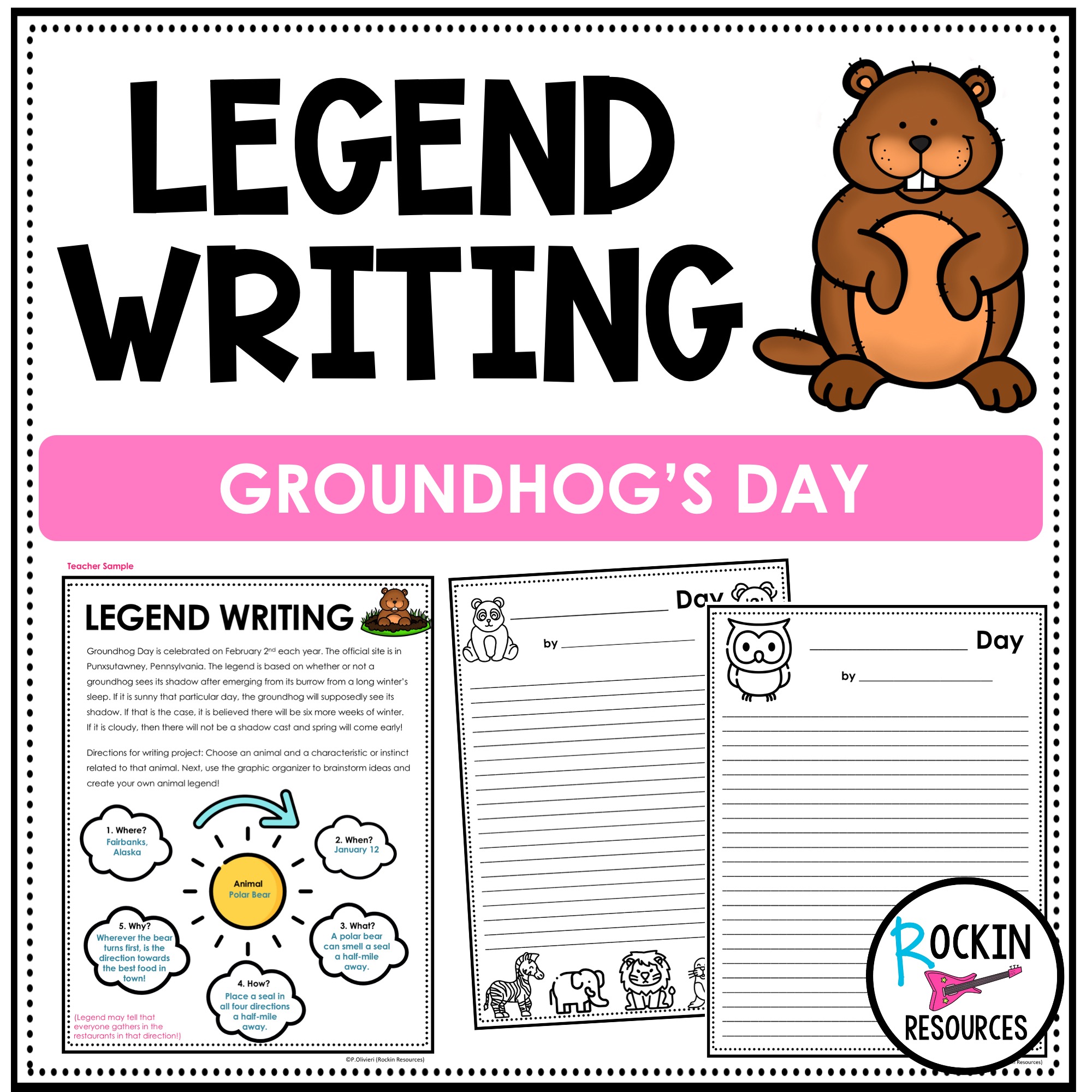 Groundhog Day Legend Writing