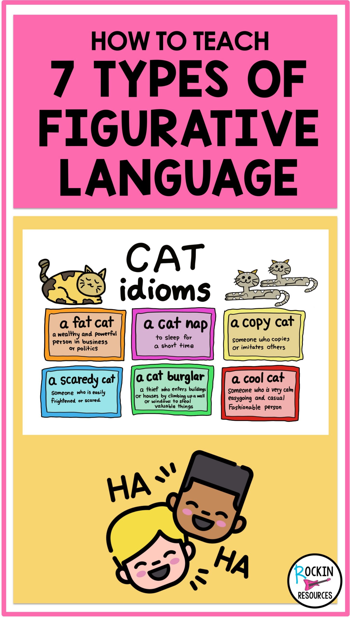 HOW TO TEACH 7 TYPES OF FIGURATIVE LANGUAGE