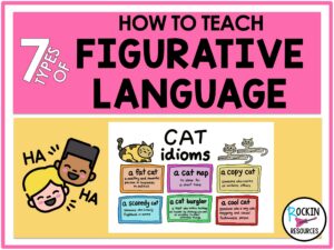 A blog post to teach figurative language in upper elementary classes.