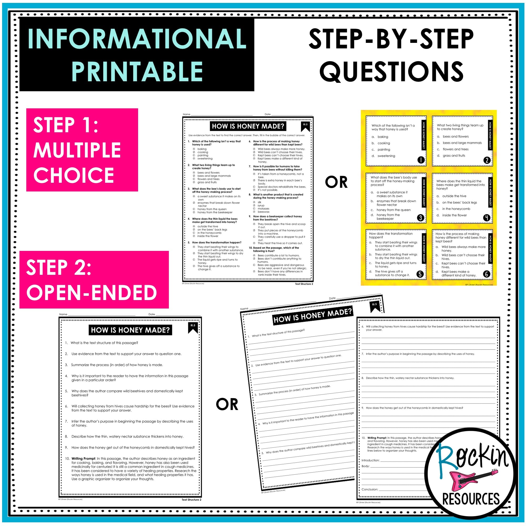 4th Grade Reading Comprehension Passages Bundle | GOOGLE - Image 4