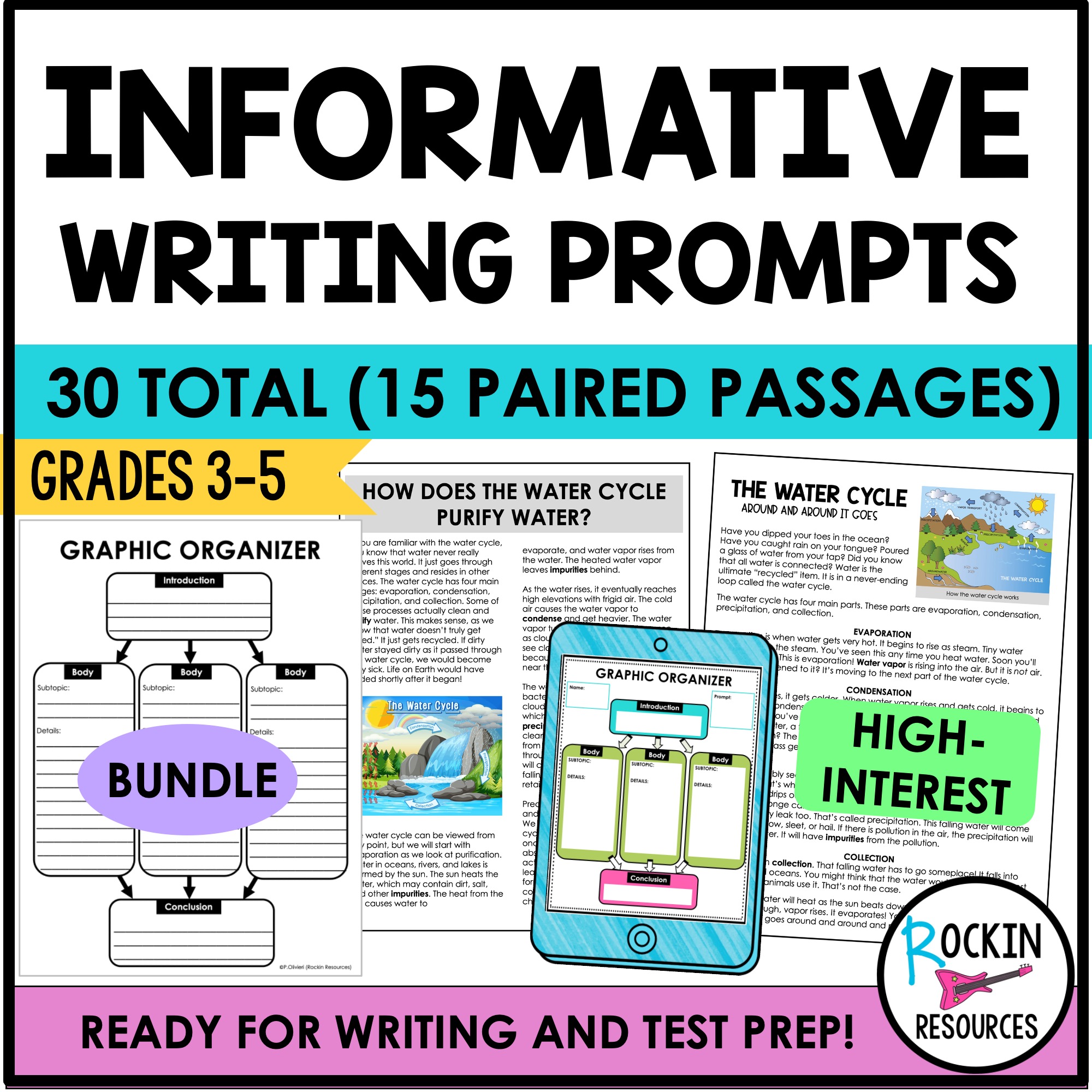 Informative Writing Prompt Passages Bundle