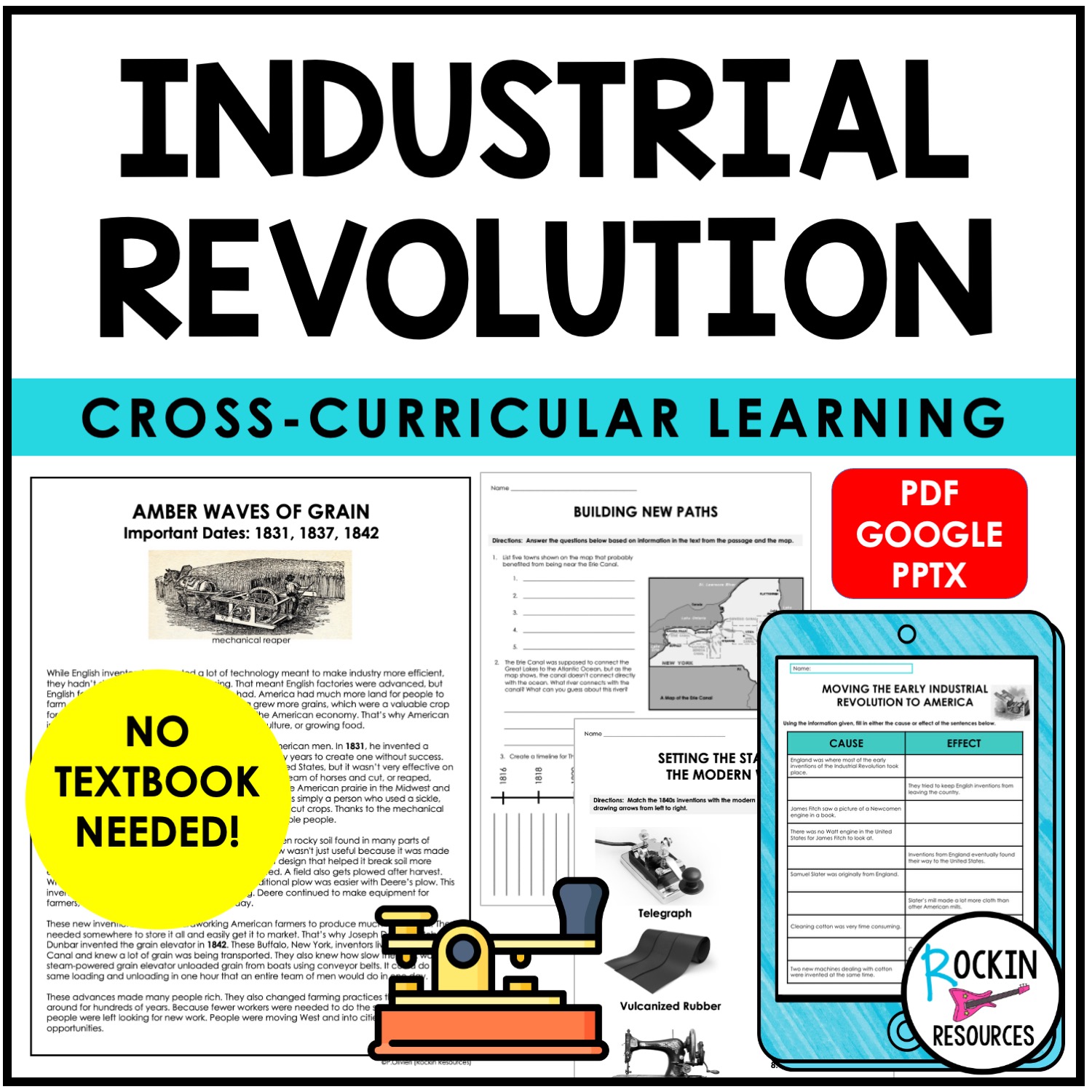 Industrial Revolution - Industrial Era - Informational Text -DIGITAL & PRINTABLE