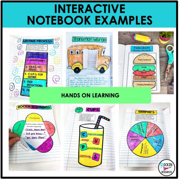 Writing Interactive Notebook Pages | Differentiated Writer’s Workshop ...