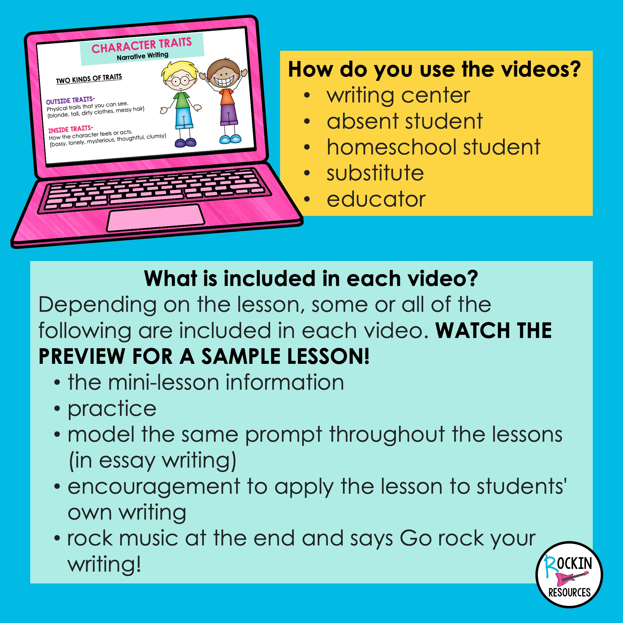 STEP-BY-STEP WRITING® VIDEOS FOR PARAGRAPH AND ESSAY WRITING - Image 3