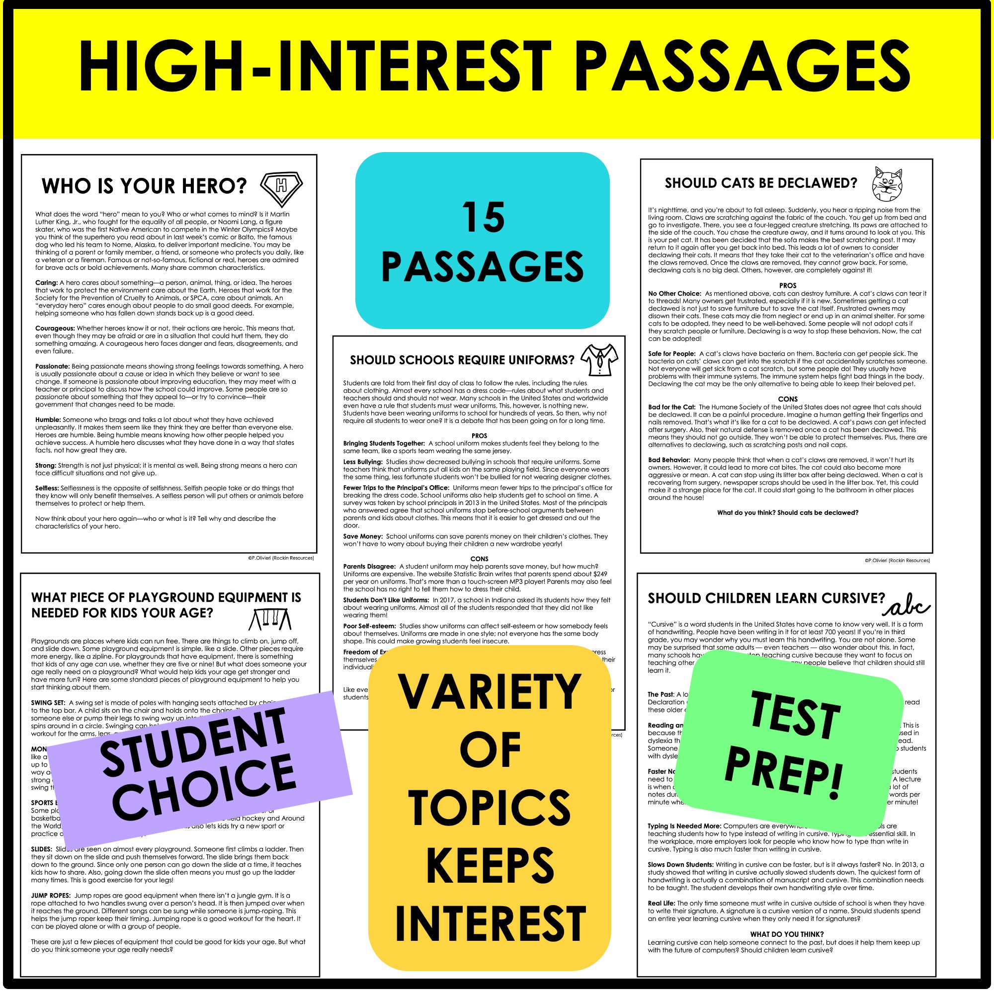 Opinion Writing Prompt Passages - Image 2