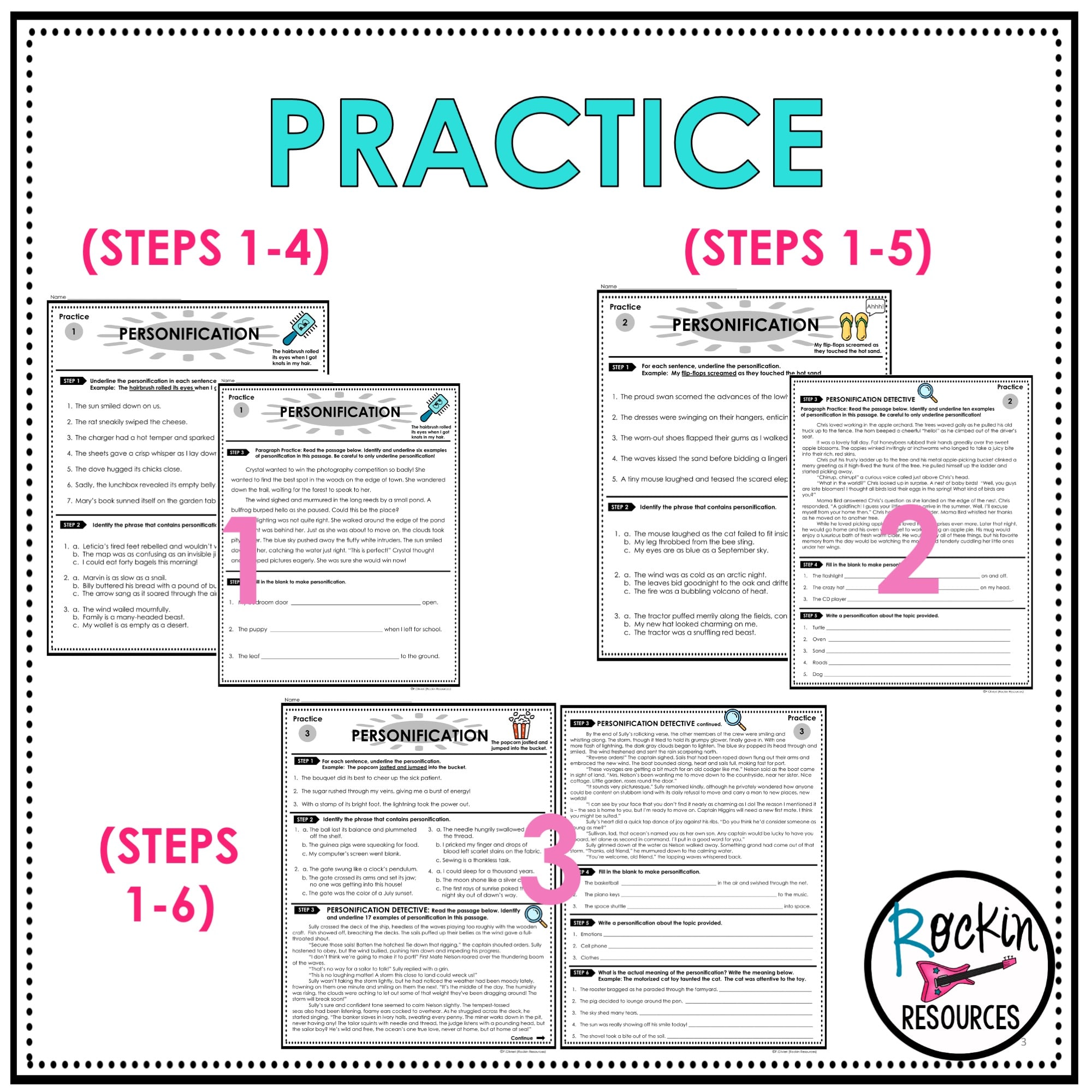 PERSONIFICATION | FIGURATIVE LANGUAGE | DIGITAL AND PRINTABLE - Image 3