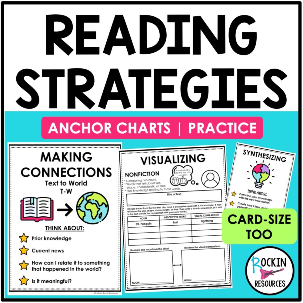 Reading Comprehension Strategies Posters - Rockin Resources