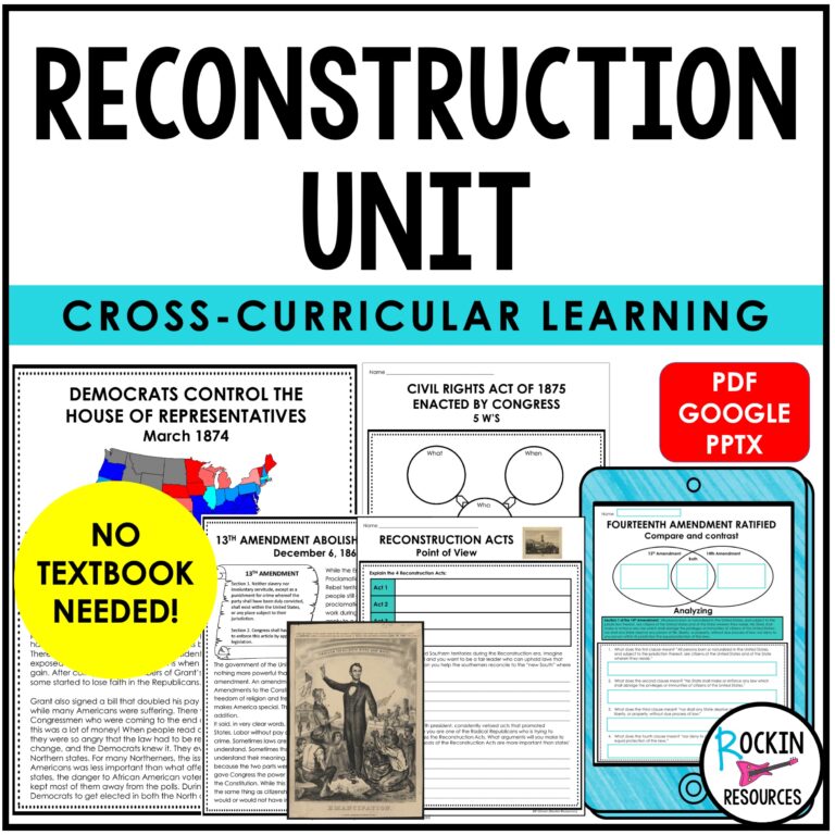 Reconstruction Unit - Reconstruction Activities - DIGITAL & PRINTABLE ...