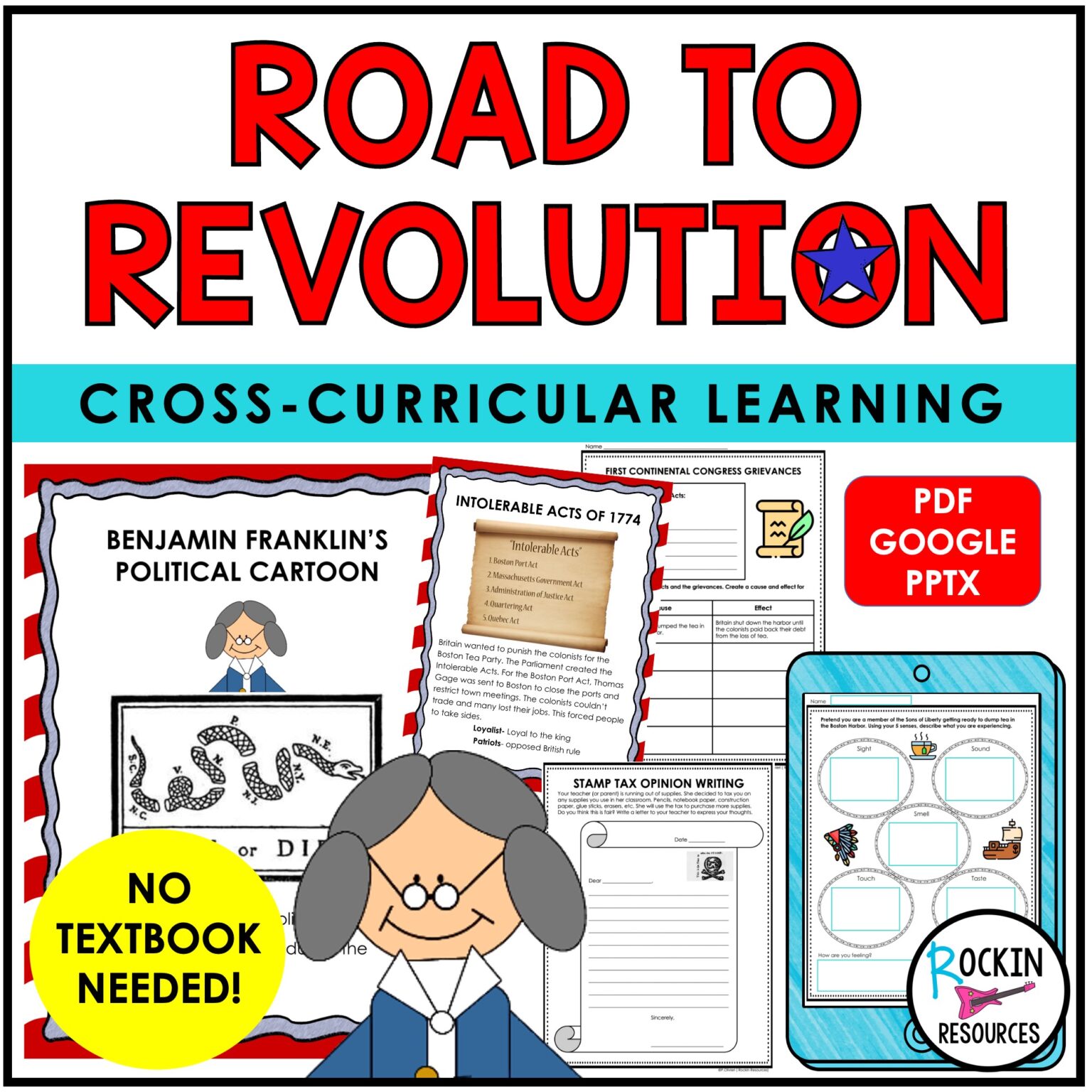 Revolutionary War Causes Unit - Rockin Resources