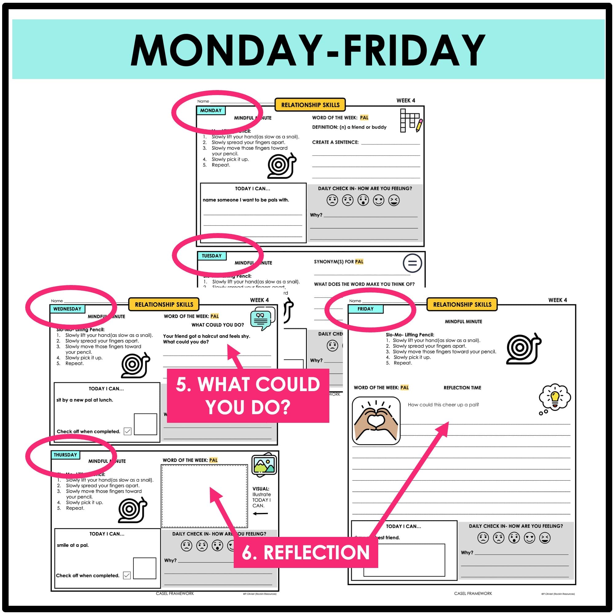 2ND GRADE SOCIAL EMOTIONAL LEARNING JOURNAL WITH CASEL FRAMEWORK SEL - Image 4