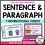 Sentence Structure and Paragraph Writing Video Bundle | DIGITAL ...