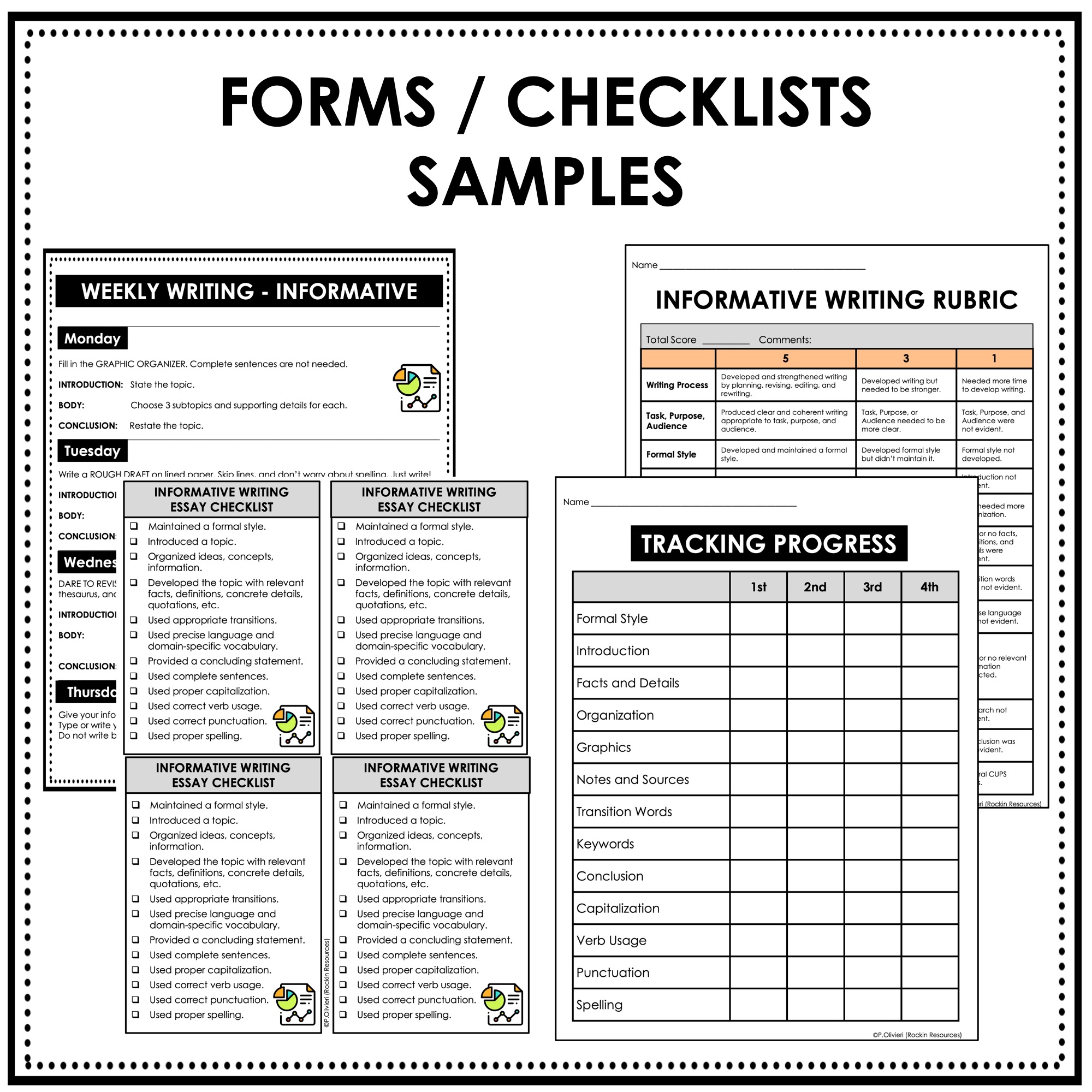8th Grade Informative Writing, 8th Grade Writing, Middle School Writing - Image 6