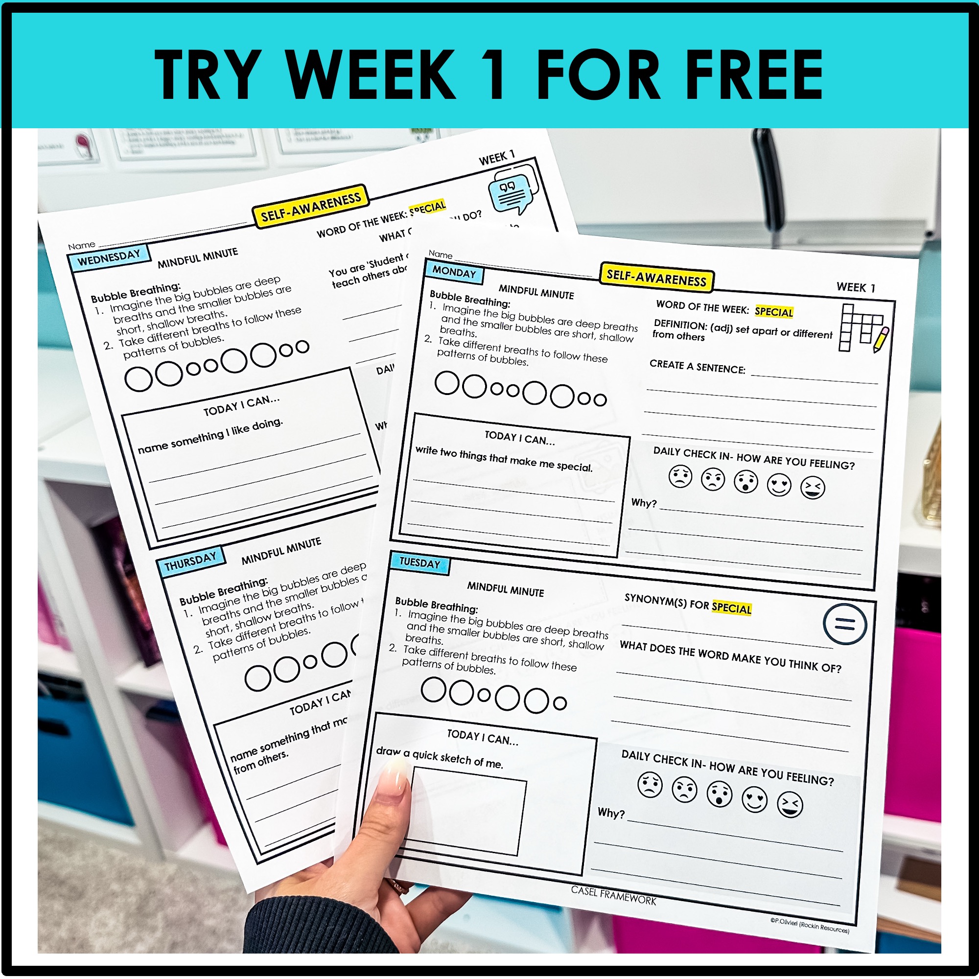 2ND GRADE SOCIAL EMOTIONAL LEARNING BUNDLE – JOURNAL AND POSTERS - Image 8