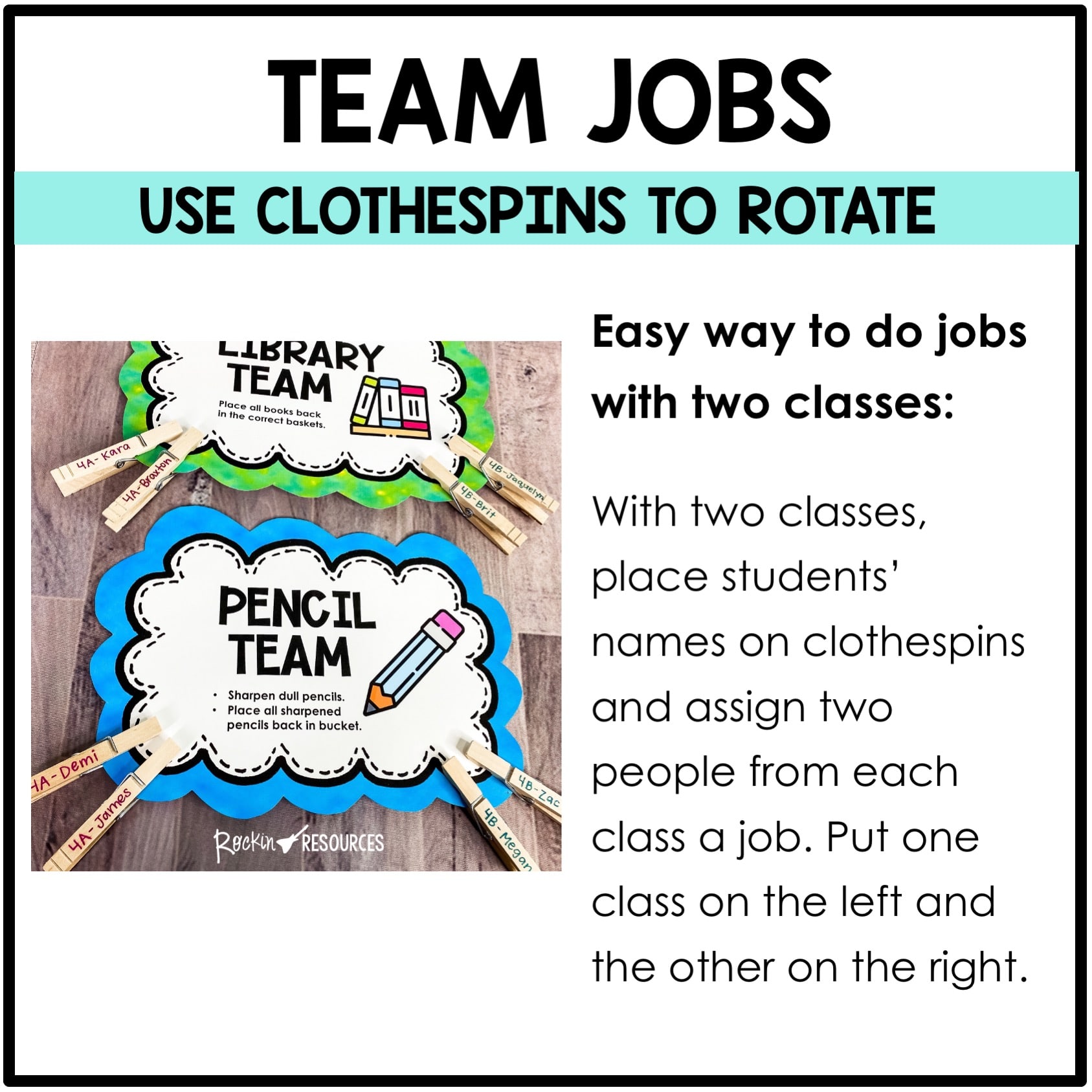 Editable Classroom Team Jobs - Image 3