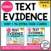 Text Evidence Bundle - Task Cards - Reading Passages - Reading ...