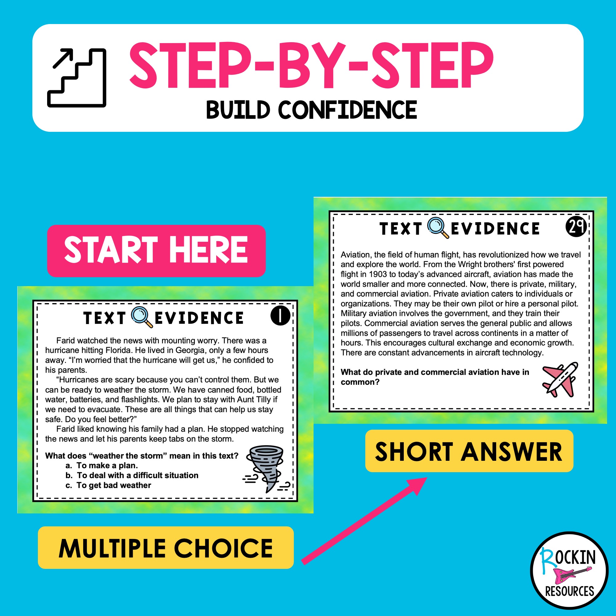 Text Evidence Bundle – Task Cards – Reading Passages – Reading Comprehension - Image 8