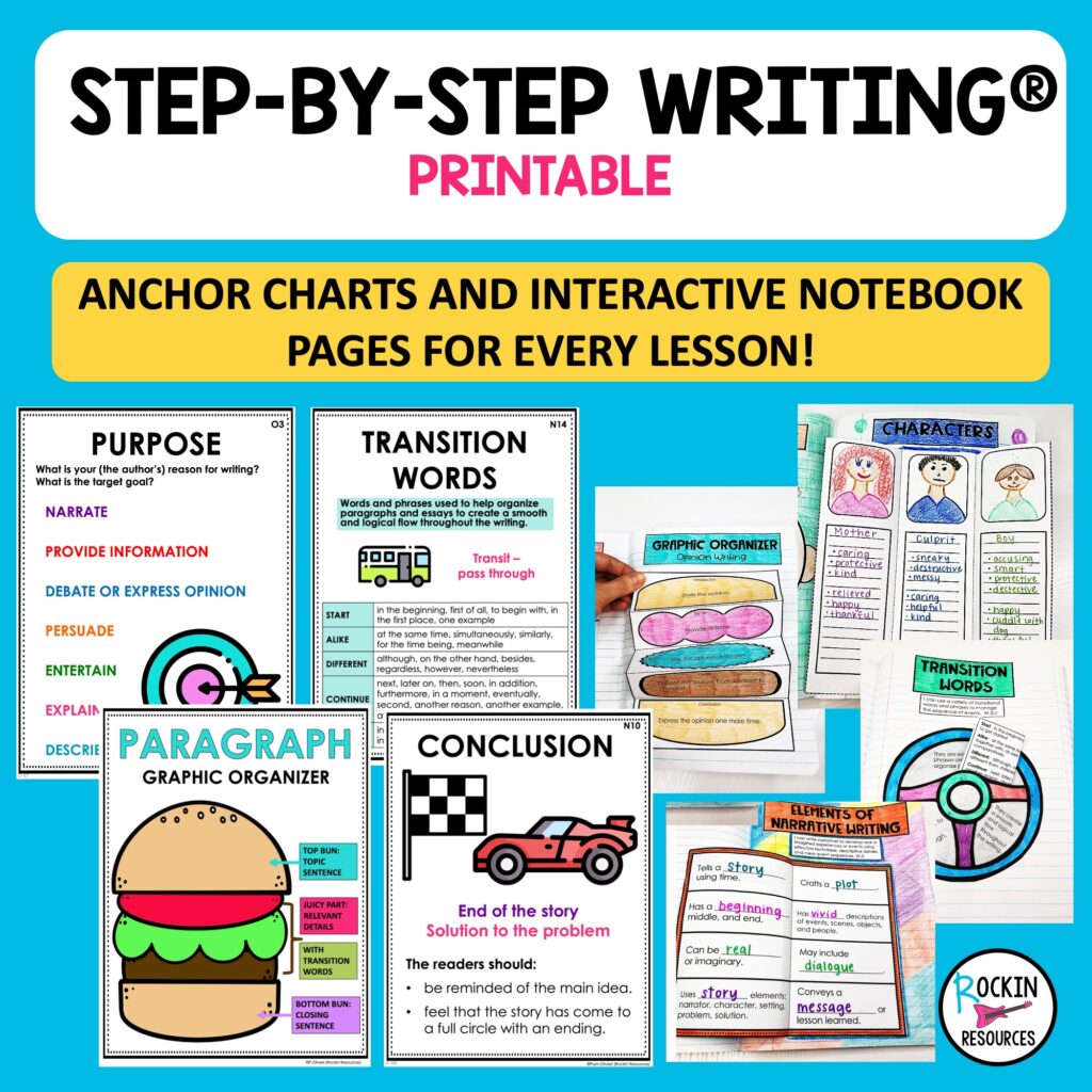 Upper Elementary STEP-BY-STEP WRITING® Grades 3-5 - Rockin Resources