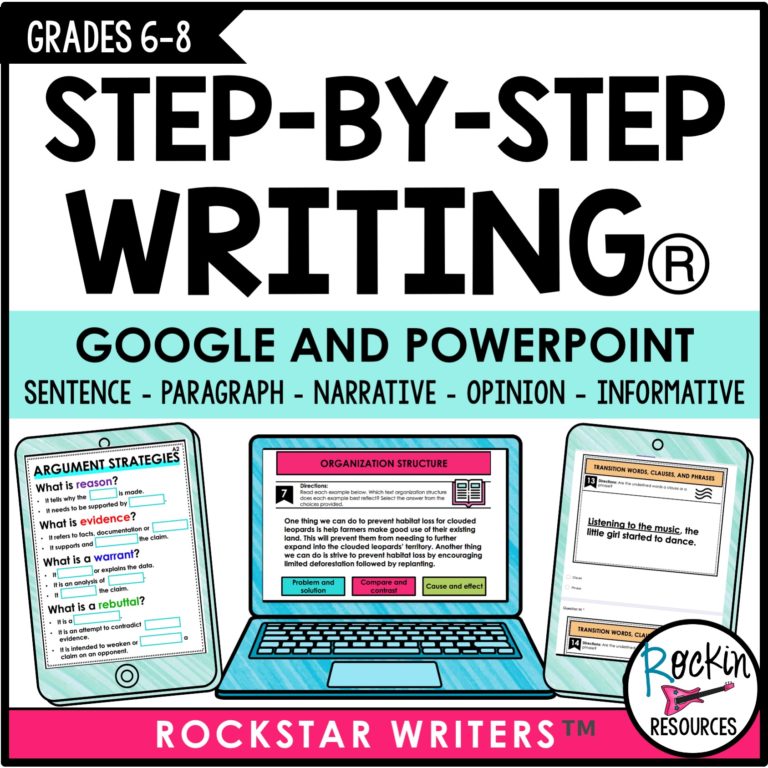 STEP-BY-STEP DIGITAL WRITING PROGRAM FOR MIDDLE SCHOOL - Rockin Resources
