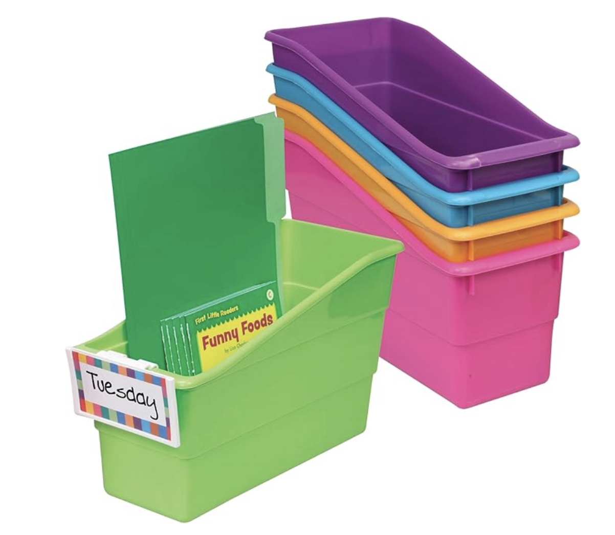 book bins from Amazon