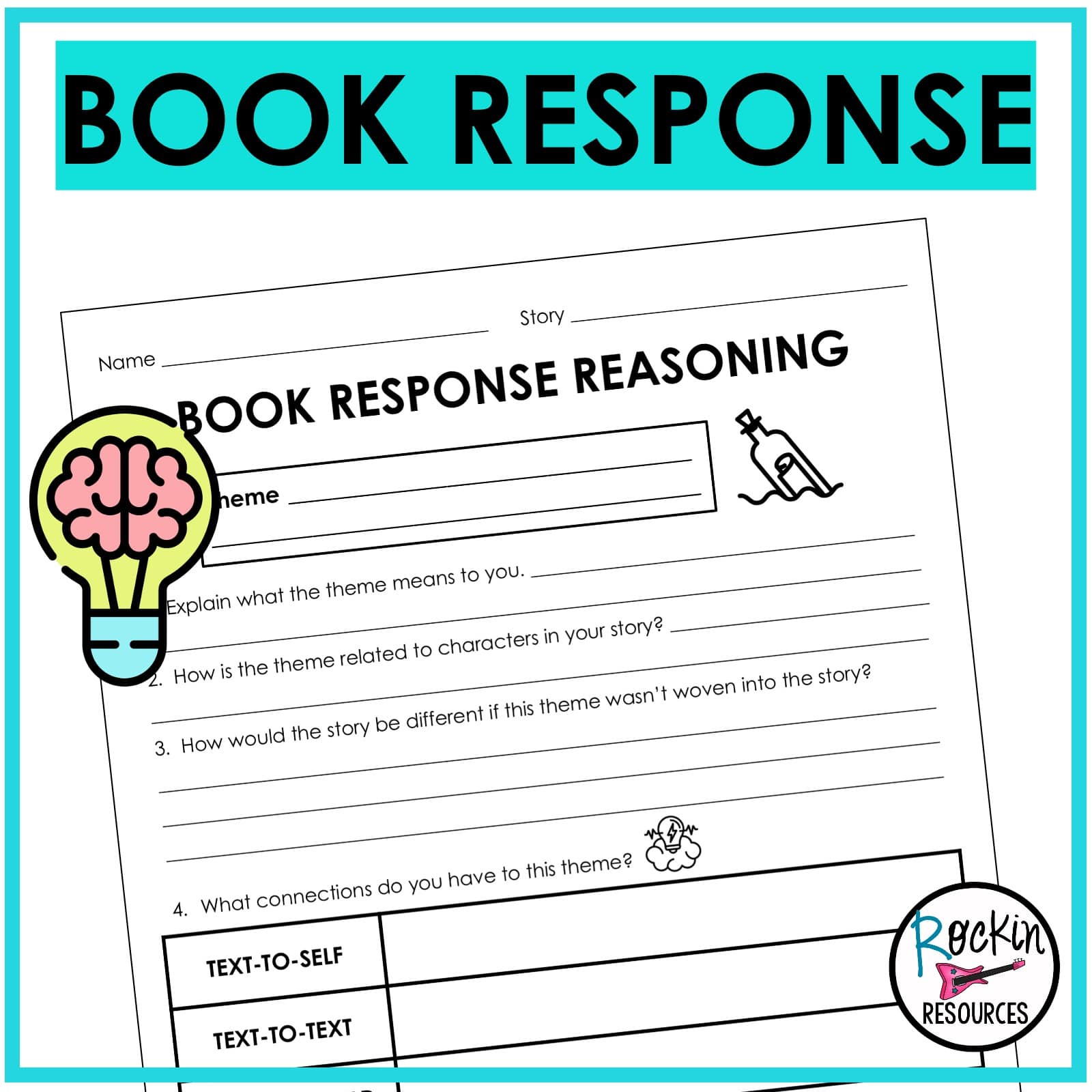 Higher-Level Thinking Lesson Plans and Printables for Any Book - Image 3