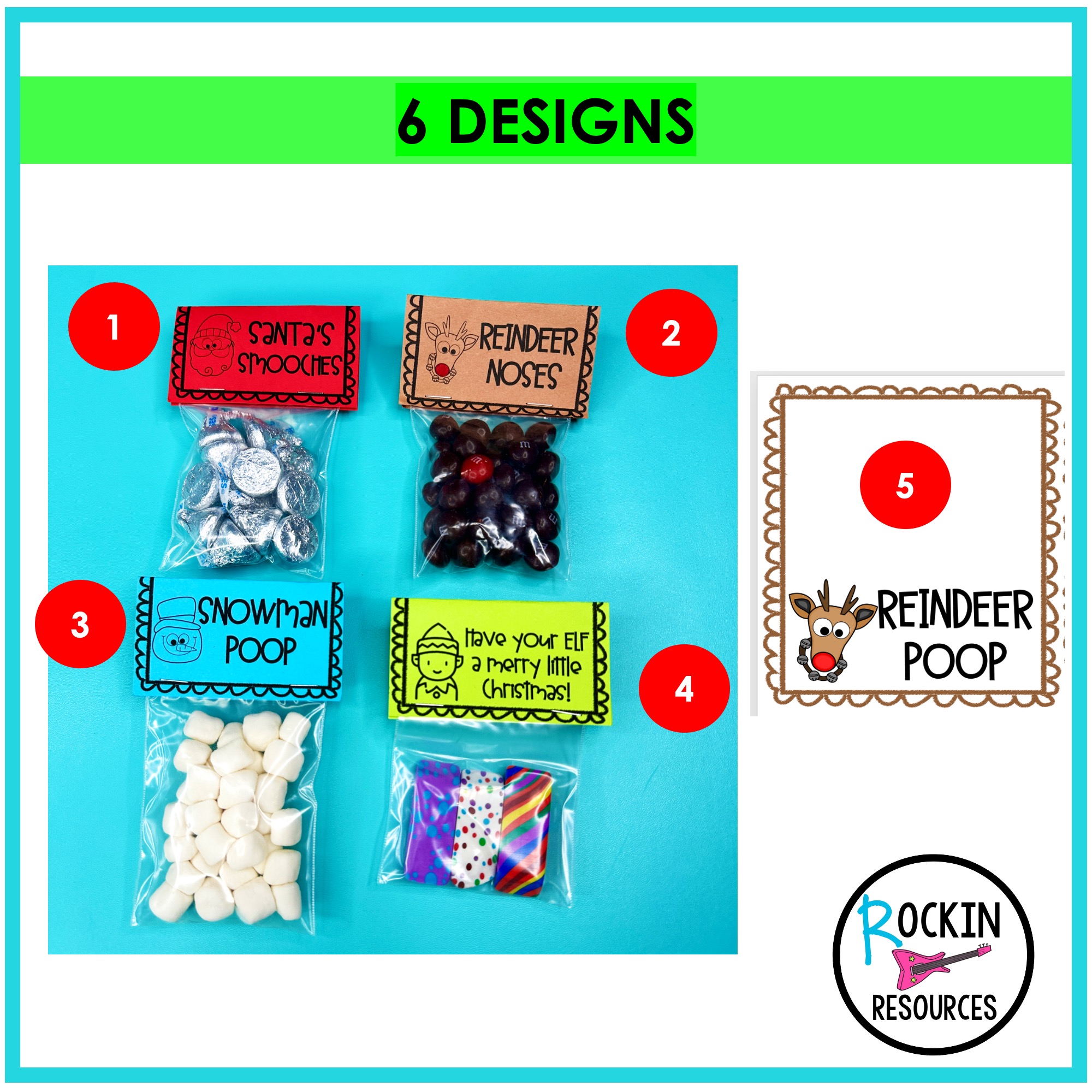 Christmas Treat Bag Labels - Image 2