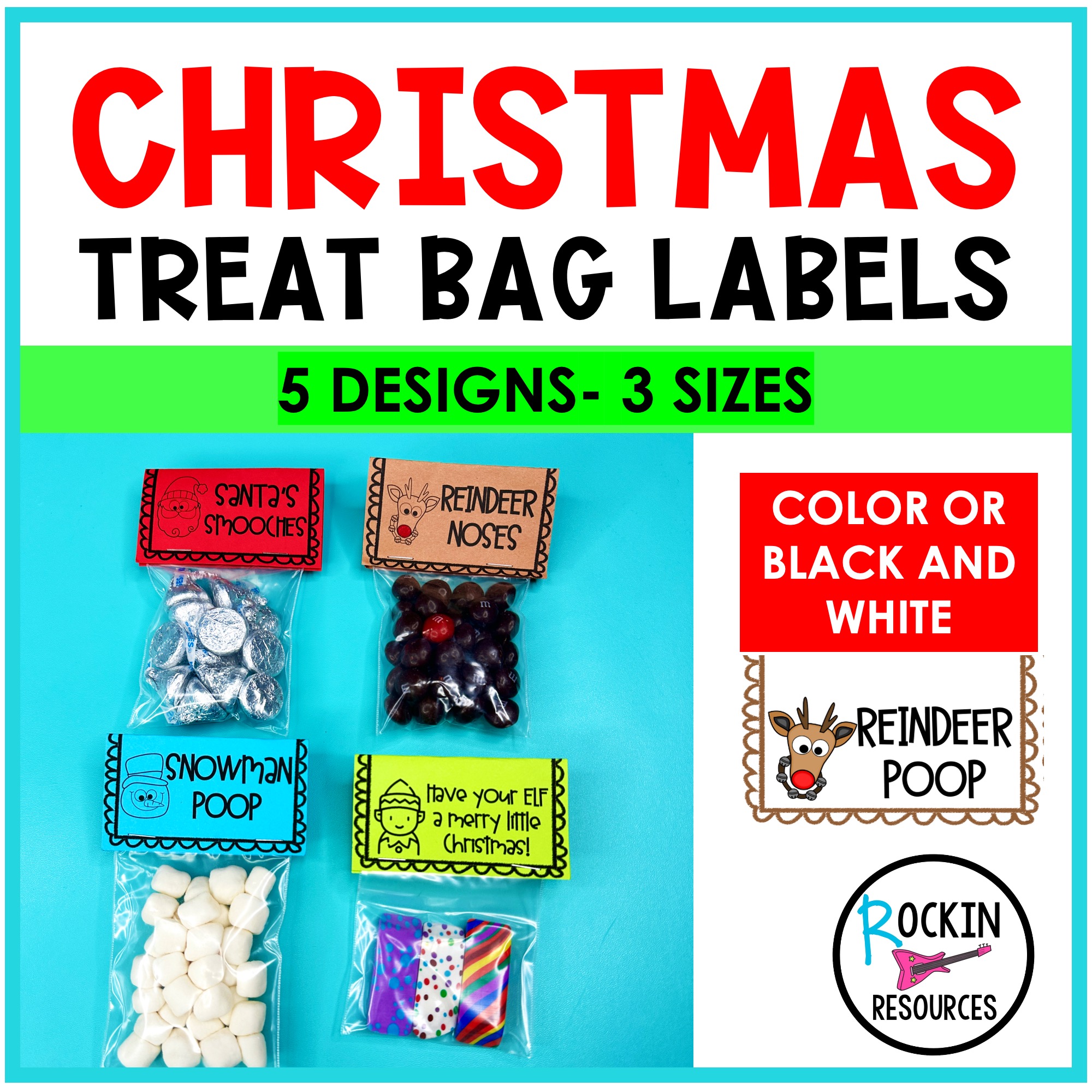 Christmas Treat Bag Labels